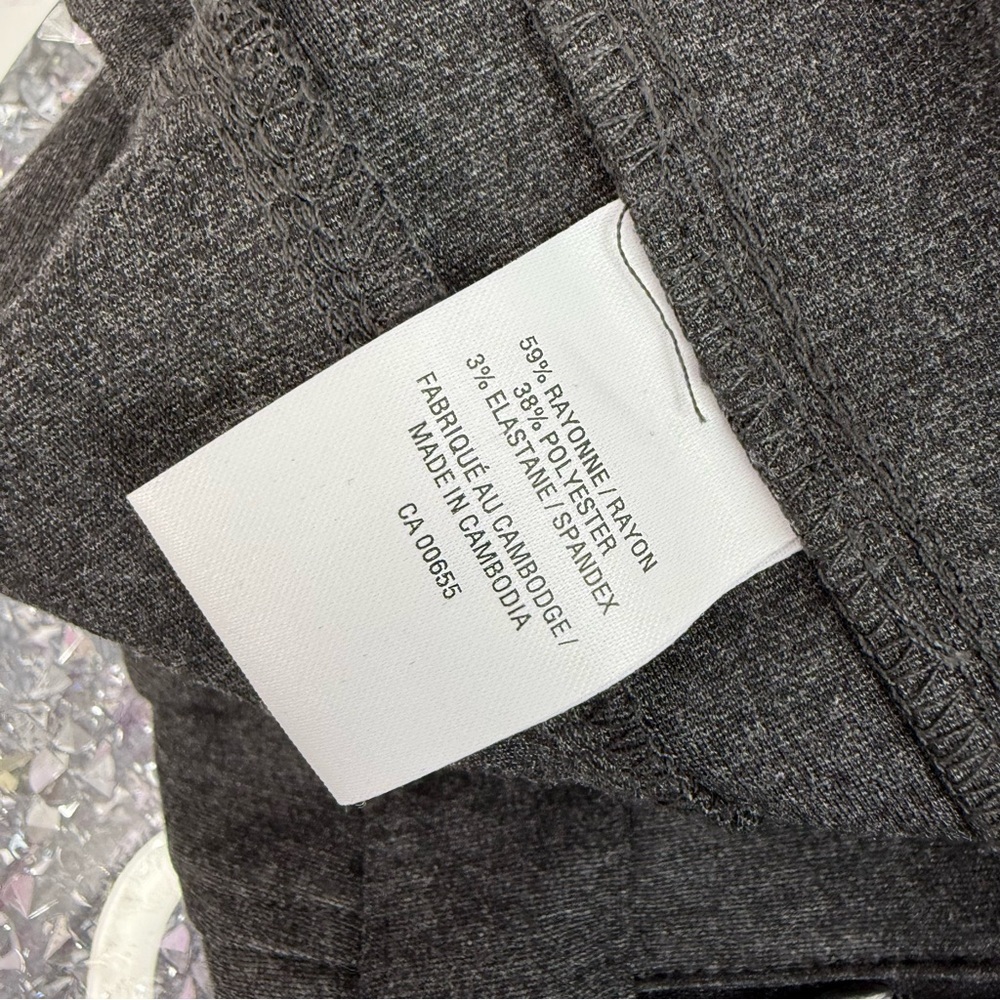 Reitmans pants tight style zip up zippers grey black Charcoal Gray Pants - Picture 10 of 12